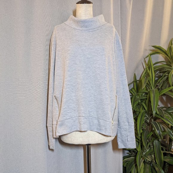 Varley Clement Sweater Heather Turtleneck Grey Size Medium - Picture 2 of 6